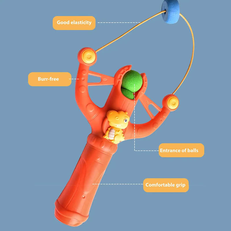 Mini Slingshot with Soft Foam Balls